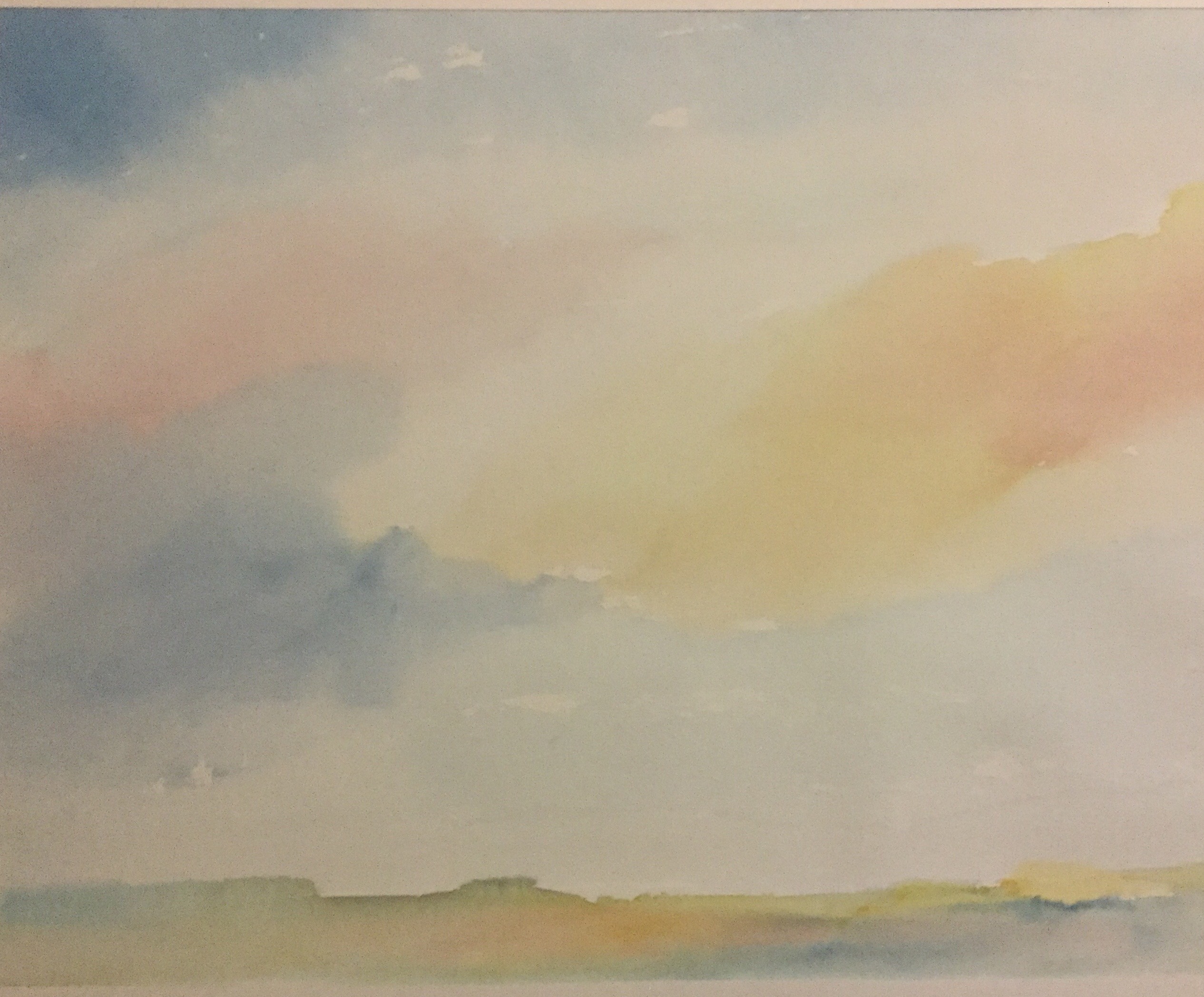 Aquarell aus der Serie Himmel von Sigrid Wehkamp