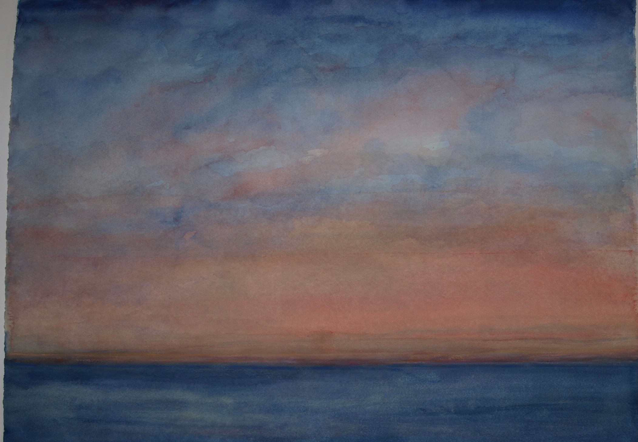 Weiteres Aquarell aus der Serie Himmel